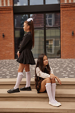 Children's openwork knee socks with a bow M-SOCKS 2040279 photo №3