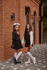 Children's openwork knee socks with a bow M-SOCKS 2040279 photo №5