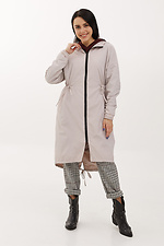 Stylish autumn raincoat balloon in a casual style with a zipper Garne 3039279 photo №1