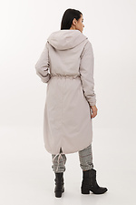 Stylish autumn raincoat balloon in a casual style with a zipper Garne 3039279 photo №5