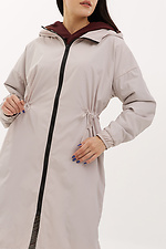 Stylish autumn raincoat balloon in a casual style with a zipper Garne 3039279 photo №6