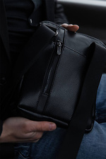Messenger bag in textured leather with wide strap Mamakazala 8038279 photo №4