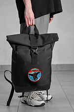 Casual School Rolltop Backpack For Girls With Print How to Train Your Dragon Black Without 8055279 photo №2