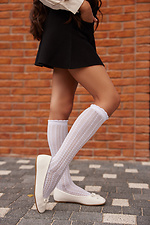 Детские белые ажурные гольфы M-SOCKS 2040280 фото №1