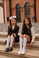 Детские белые ажурные гольфы M-SOCKS 2040280 фото №5