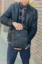 Shoulder bag in brushed leather with wide strap Mamakazala 8038280 photo №4