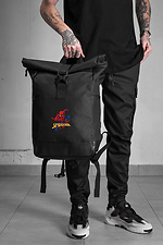 Casual Rolltop School Backpack For Boy With Spider-Man Print Black Without 8055280 photo №2
