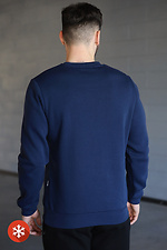 Warmes bedrucktes Sweatshirt „Flag_line“ blau Garne 9001280 Foto №2