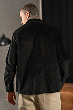 Men's plain warm corduroy shirt Casual Velvet Black Teamv 8034281 photo №3