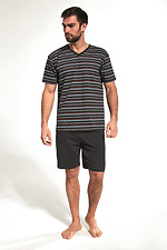 Хлопковая мужская пижама с шортами на лето Cornette 2026282 фото №1