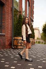Children's beige openwork knee socks M-SOCKS 2040282 photo №3