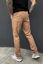 Brązowe sztruksowe proste spodnie GEN 8000282 zdjęcie №2