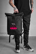 Lässiger Rolltop-Schulrucksack für Jungen mit Tintenfischspiel-Aufdruck schwarz Without 8055282 Foto №2
