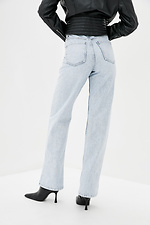 Hellblaue Jeans mit geradem Bein  4009283 Foto №3