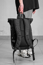 Lässiger Rolltop-Schulrucksack für Mädchen mit Tintenfischspiel-Aufdruck schwarz Without 8055283 Foto №4