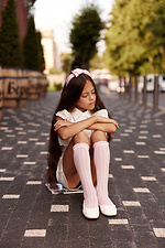 Children's pink lace knee socks M-SOCKS 2040284 photo №2