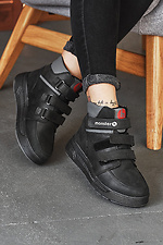 Подростковые черные ботинки для мальчика 8018284 фото №4