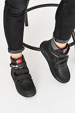 Подростковые черные ботинки для мальчика 8018284 фото №6