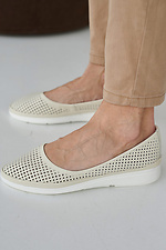 Women's leather summer milk loafers  2505285 photo №9