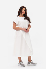Однотонное платье DOUBLE ниже колена Garne 3043285 фото №3