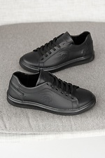 Boys' Teenage Leather Lace Up Sneakers  8019285 photo №7