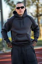 Мужской теплый объёмный костюм Оверсайз Franky 3 Графит Teamv 8034285 фото №5