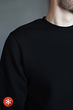 Men's warm sweatshirt with "I'm ukrainian" print in black Garne 9001285 photo №3