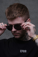 Sunglasses Without Aviator Black Without 8049286 photo №7