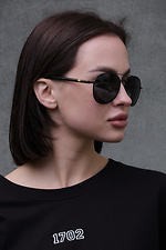 Sunglasses Without Aviator Black Without 8049286 photo №9