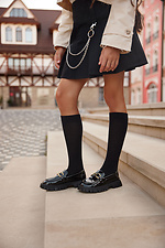 Дитячі чорні гольфи однотонні M-SOCKS 2040287 фото №2