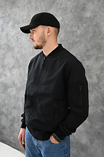 Waterproof bomber jacket black with a zipper GARD 8011287 photo №2