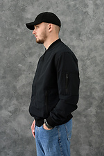 Waterproof bomber jacket black with a zipper GARD 8011287 photo №3