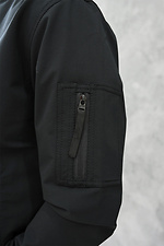 Waterproof bomber jacket black with a zipper GARD 8011287 photo №7