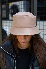 Warmer Fischerhut aus Kunstleder in Beige Without 8048287 Foto №1