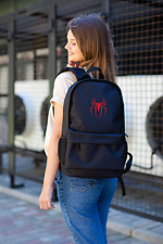 Casual School Backpack For Girls With Spider-Man Print Black Without 8055287 photo №2