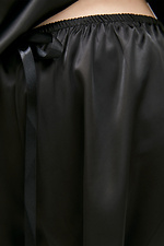 Шелковые пижамные шорты CRISTL (KELLI-H) черные с ленточкой на поясе Garne 3036289 фото №5