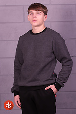 Melange-Fleece-Sweatshirt im sportlichen Stil GEN 8000289 Foto №2