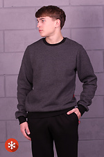 Melange-Fleece-Sweatshirt im sportlichen Stil GEN 8000289 Foto №3
