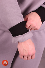 Серый утепленный свитшот на флисе в спортивном стиле GEN 8000290 фото №4