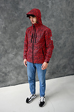 Waterproof jacket windbreaker red with a hood GARD 8011290 photo №4