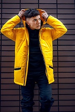 Ciepła żółta kurtka z kapturem Custom Wear 8025290 zdjęcie №1