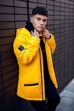 Ciepła żółta kurtka z kapturem Custom Wear 8025290 zdjęcie №2