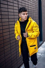 Warme gelbe Jacke mit Kapuze Custom Wear 8025290 Foto №4