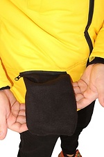 Warm yellow jacket with a hood Custom Wear 8025290 photo №7