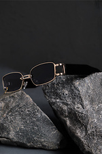 Sunglasses With Piercing Without Iron Gold Without 8049290 photo №2