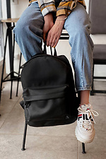 Matte leatherette laptop backpack Mamakazala 8038292 photo №2