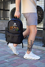 Casual School Backpack For Boy With Roblox Print Black Without 8055292 photo №2