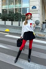 Schlichte rote Strumpfhose M-SOCKS 2040293 Foto №5