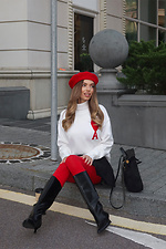 Schlichte rote Strumpfhose M-SOCKS 2040293 Foto №8