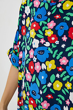 Асимметричное штапельное платье AVALINA в яркие цветы Garne 3038294 фото №4